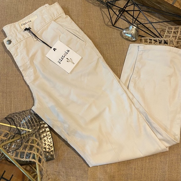 NWT Pistola Ecru Dungarees Size 29 - Picture 3 of 5